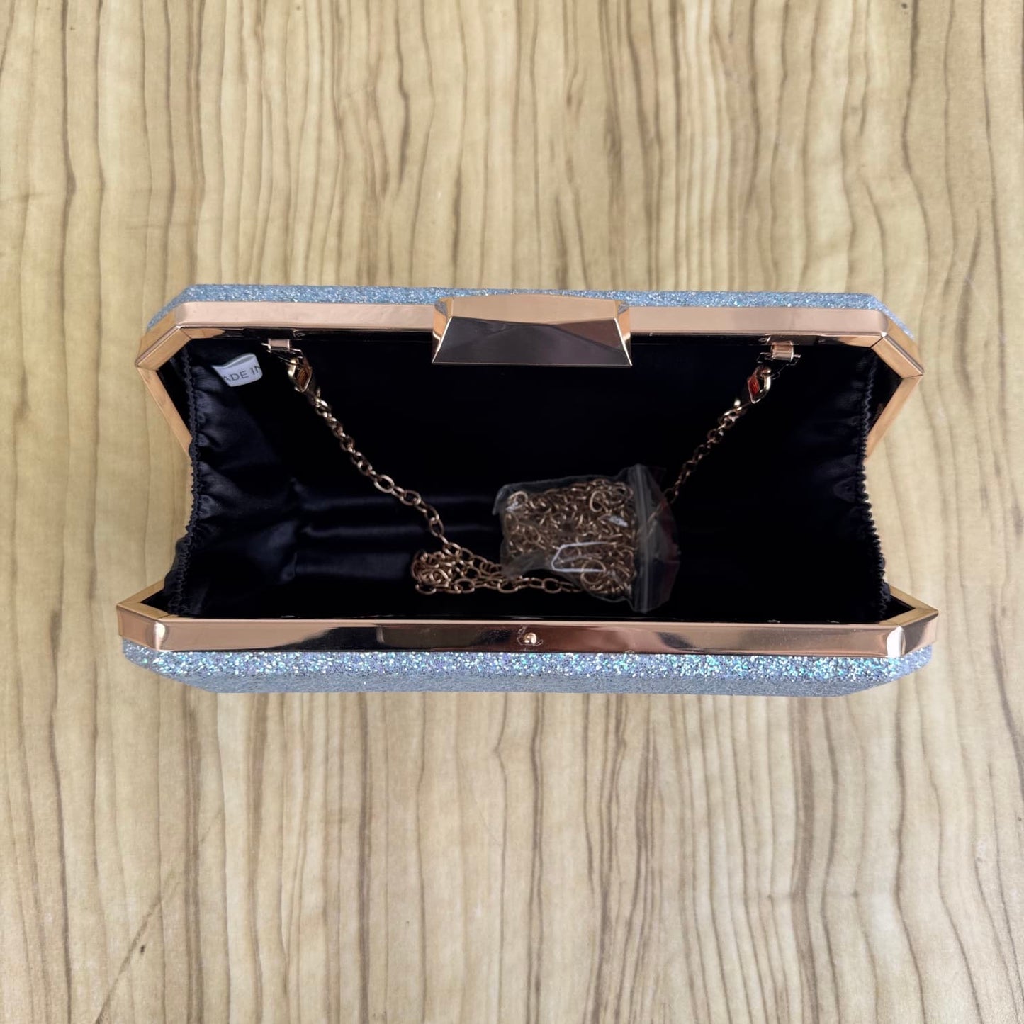 Rectangle Shimmer Clutch Purse