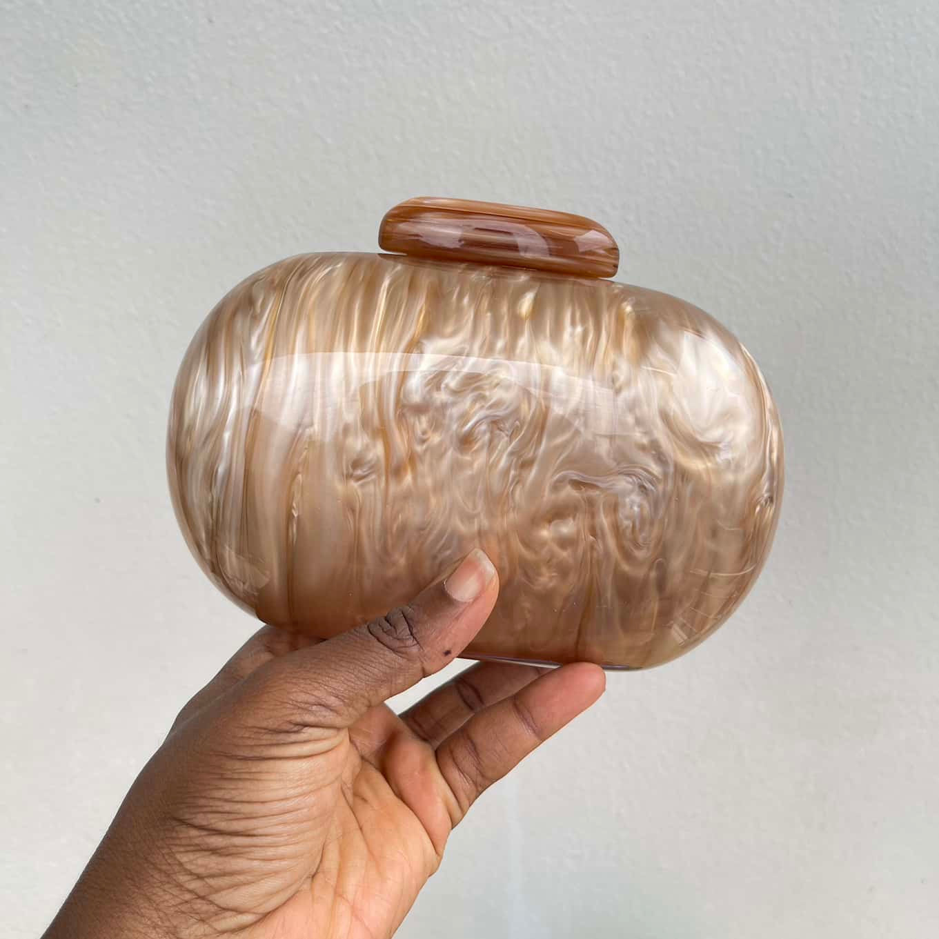 Oval Mini Acrylic Clutch