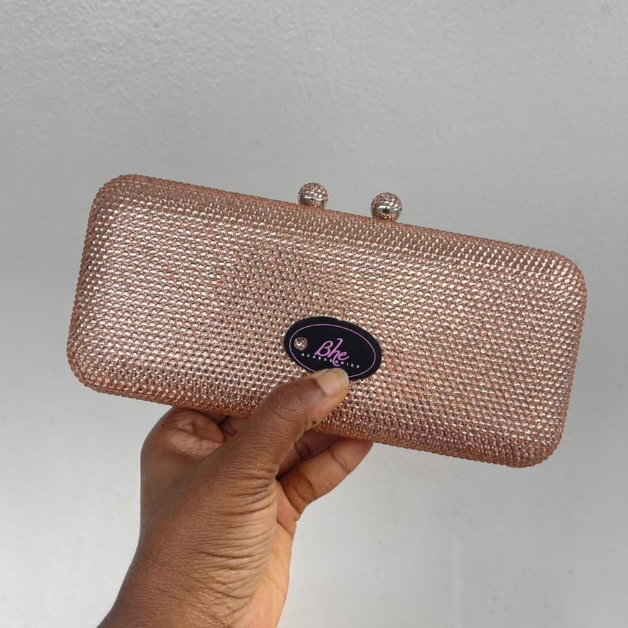 Fully Embellished Party Crystal Clutch Purse