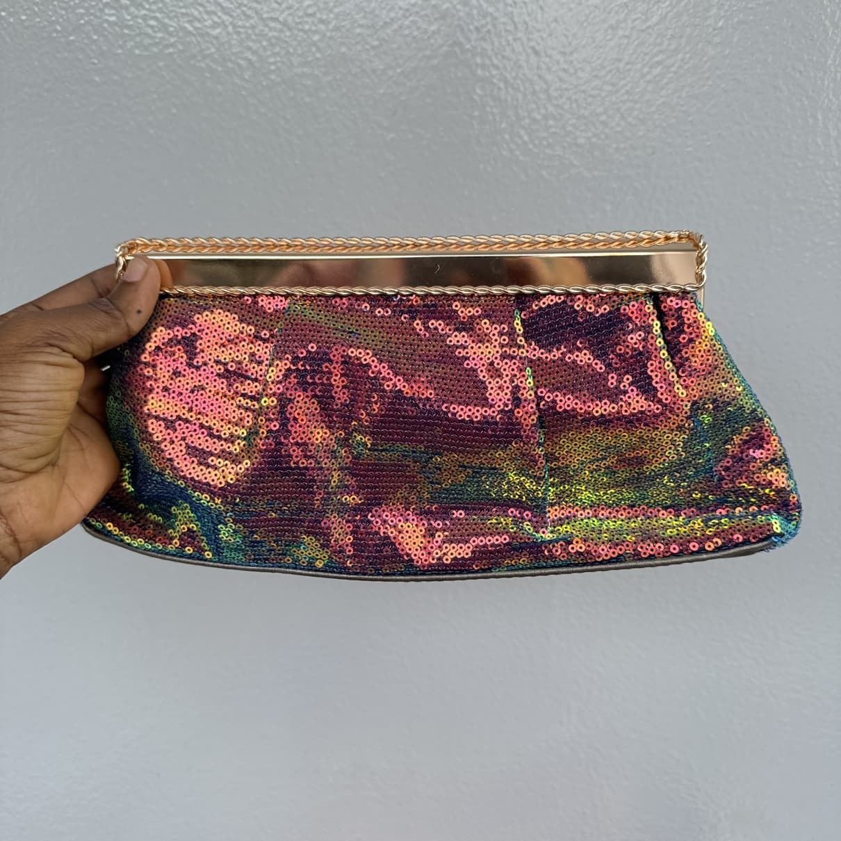 Sequin Pillow Clutch