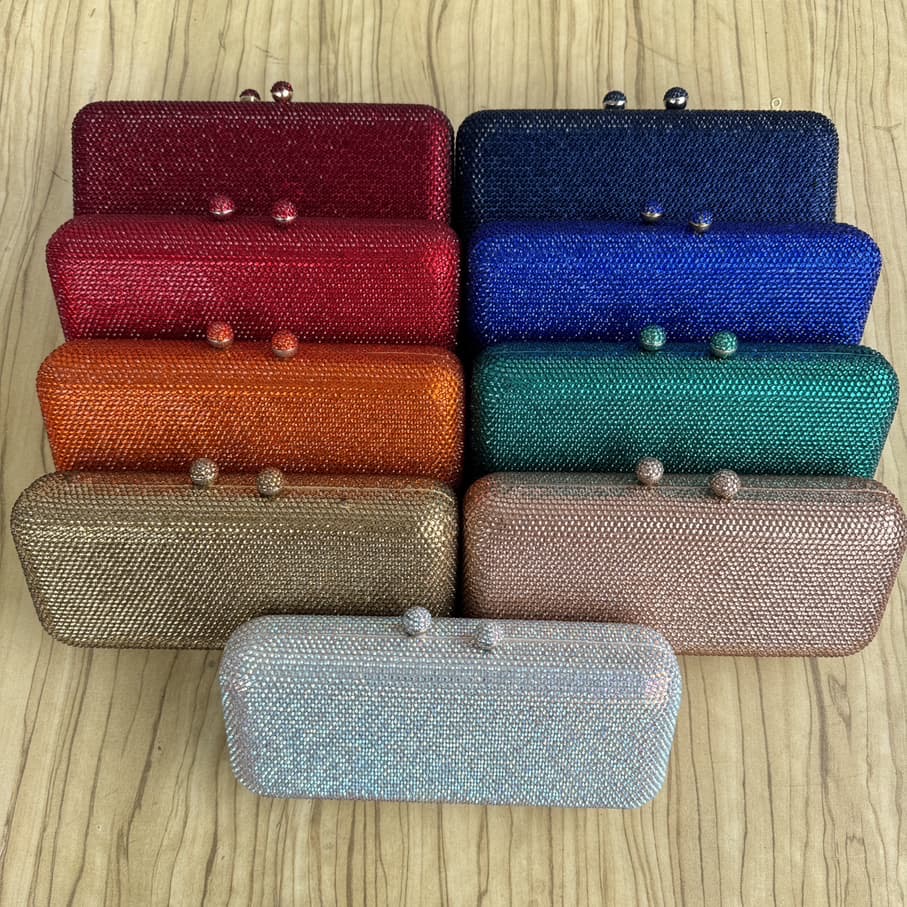 Fully Embellished Party Crystal Clutch Purse