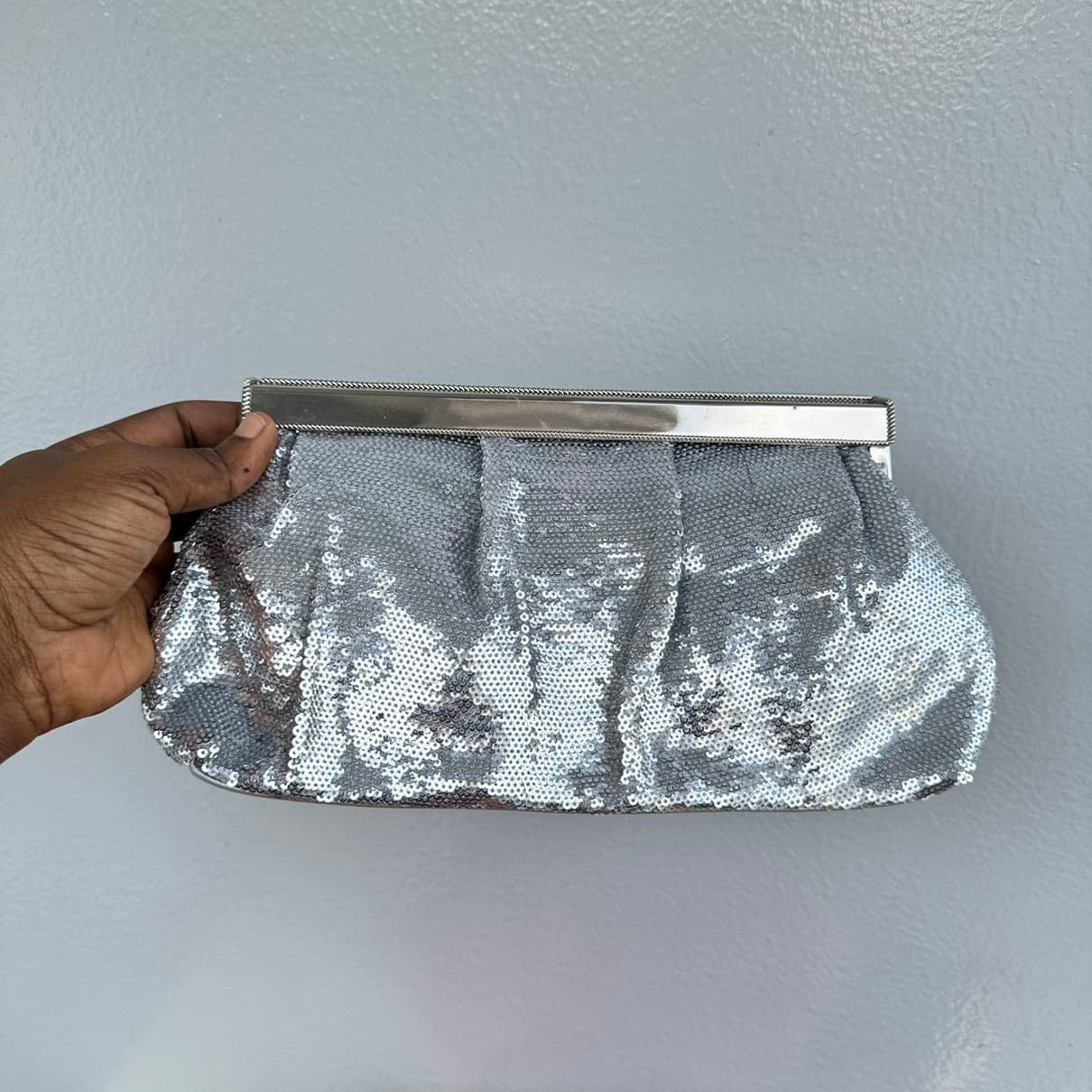Sequin Pillow Clutch