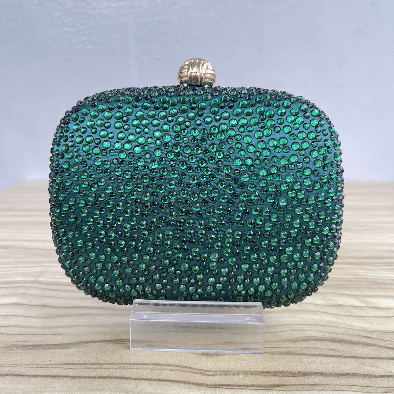 Mini Embellished Crystal Clutch Purse