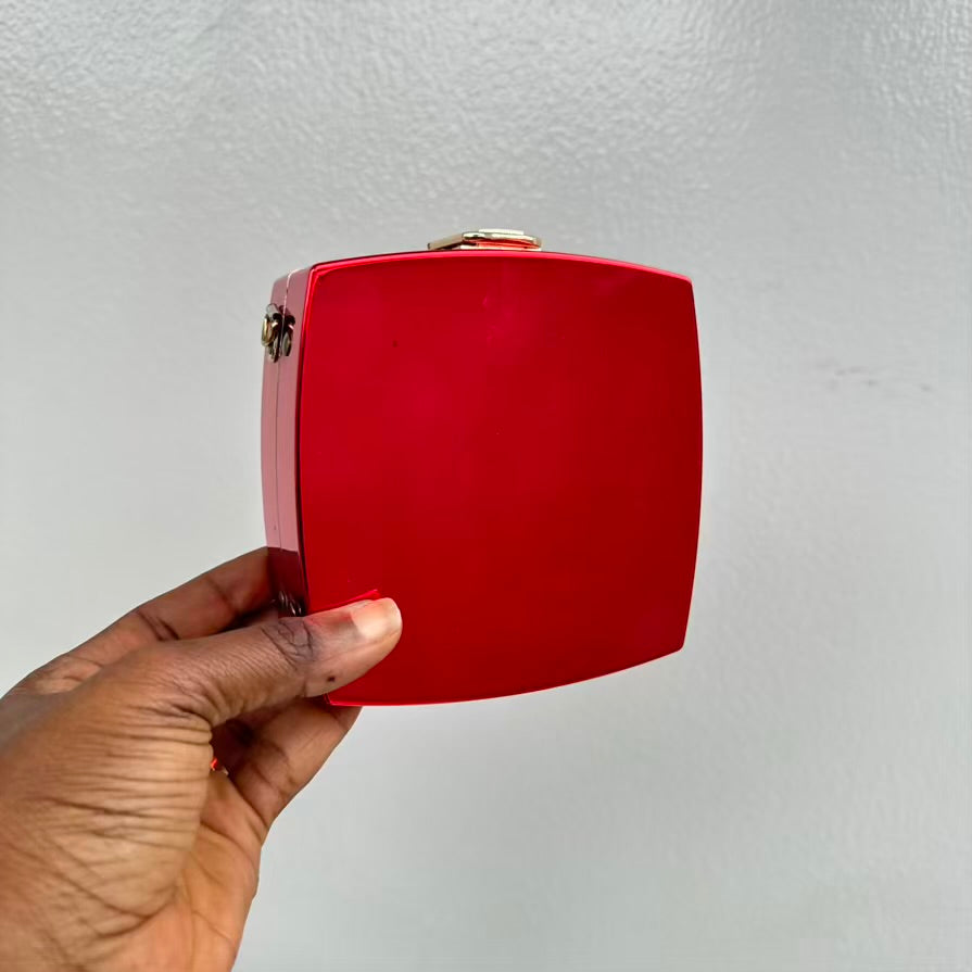 Mini Acrylic Square Mirror Clutch Purse