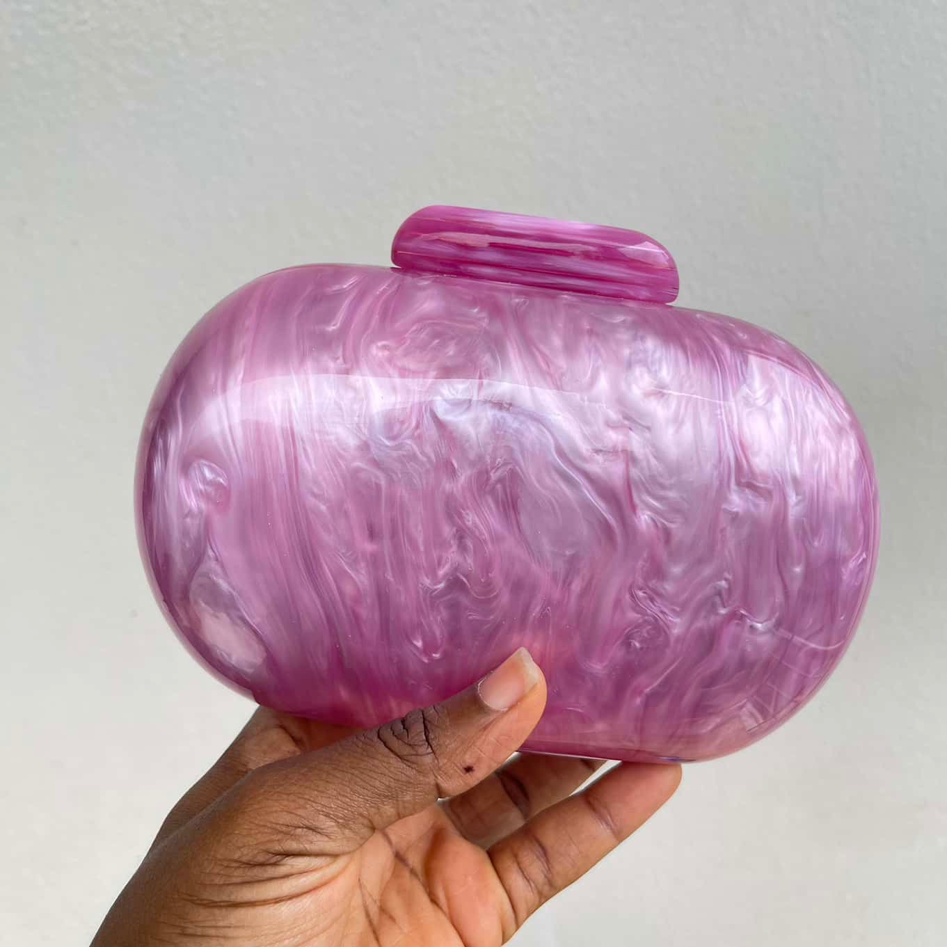 Oval Mini Acrylic Clutch