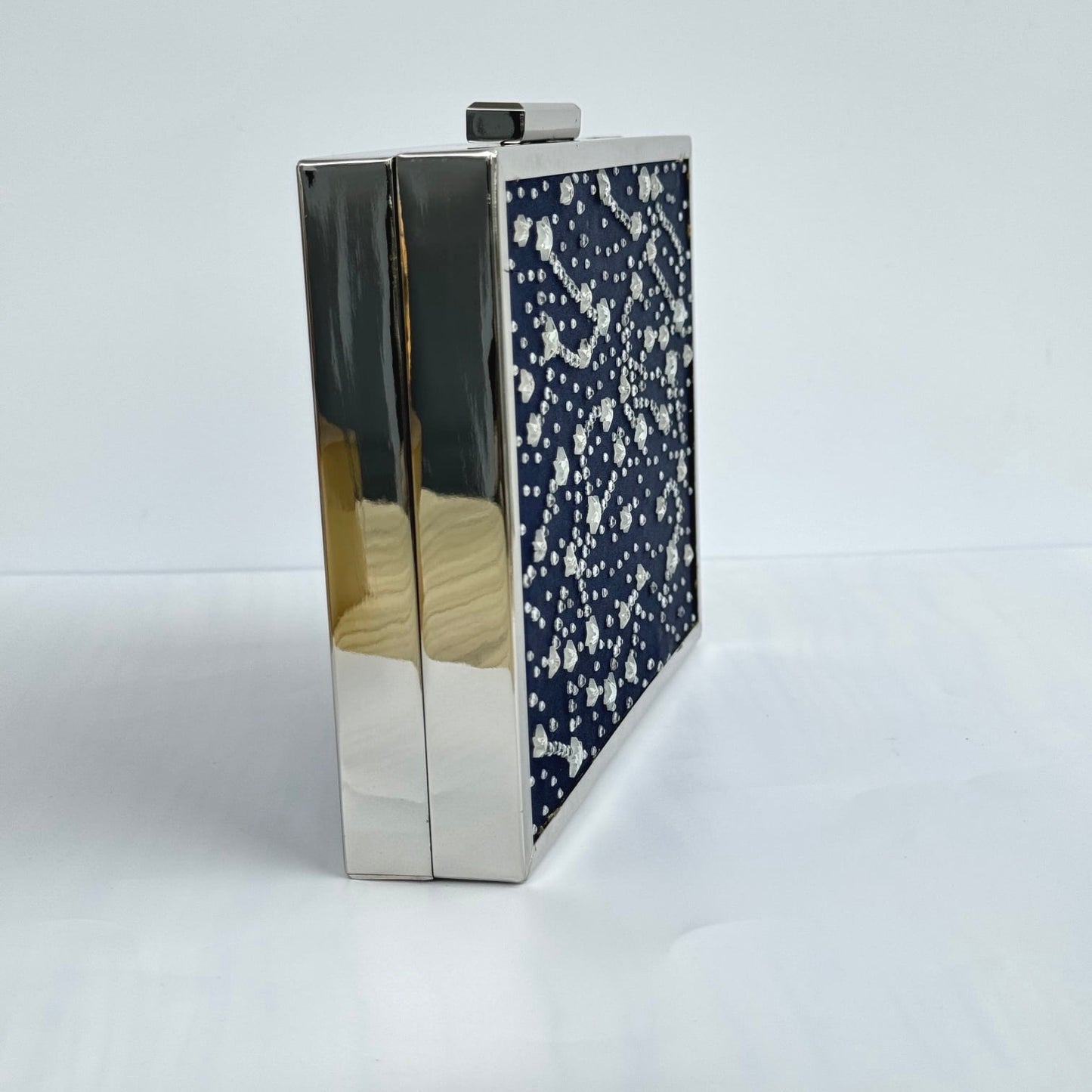 I.N.C. Star Crystal Embellished Clutch - Navy Blue