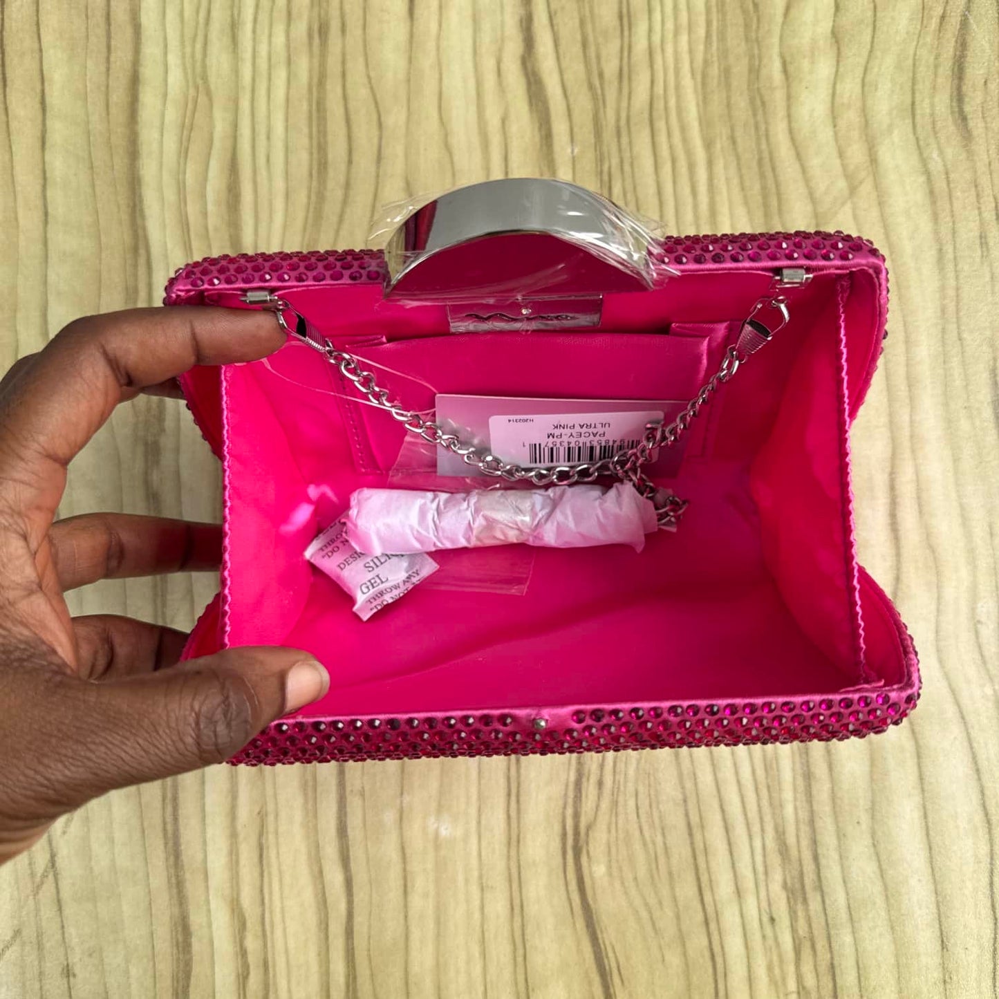 Nina Fully Embellished Rhinestone Clutch Purse