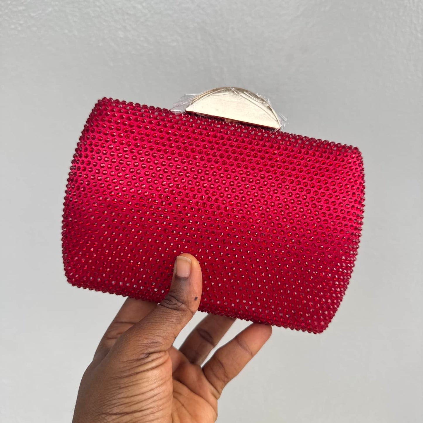 Nina Fully Embellished Rhinestone Clutch Purse