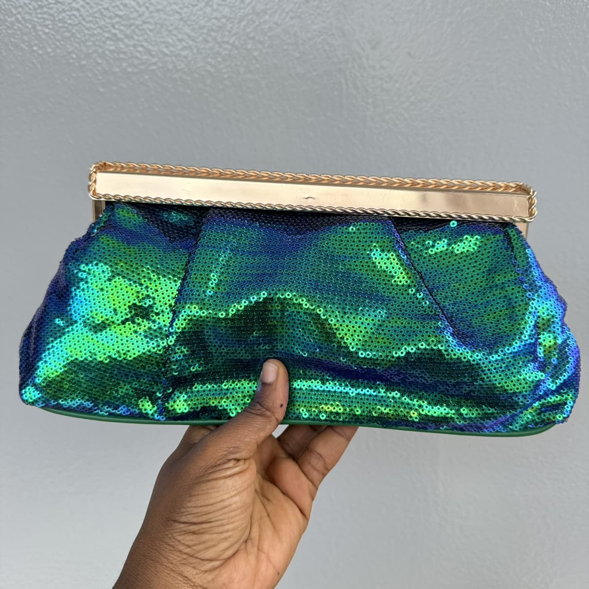 Sequin Pillow Clutch