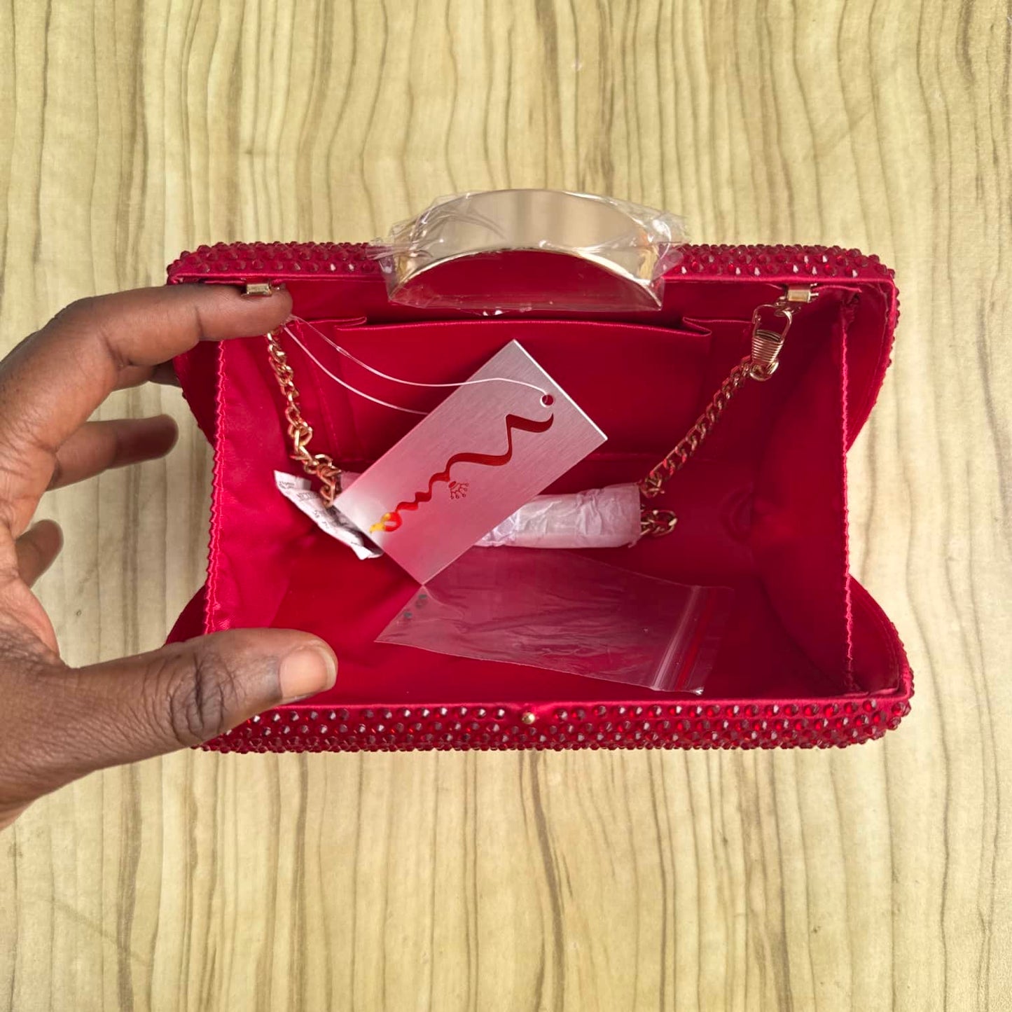 Nina Fully Embellished Rhinestone Clutch Purse