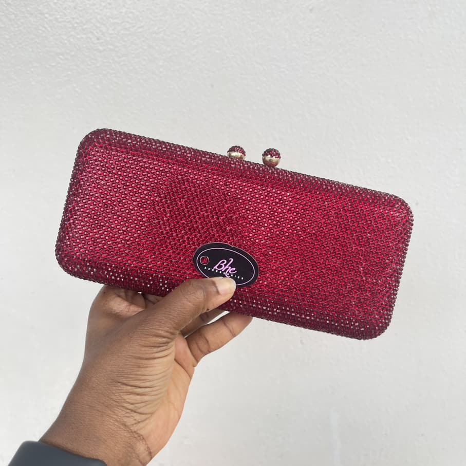 Fully Embellished Party Crystal Clutch Purse