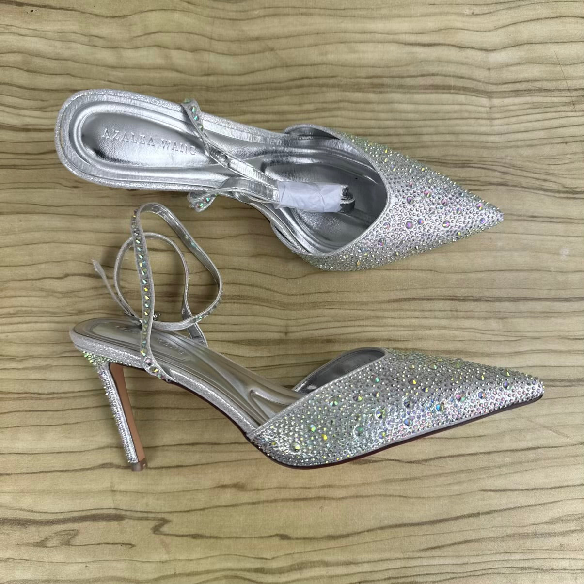 Embellished Pointed Toe Bridal Heels