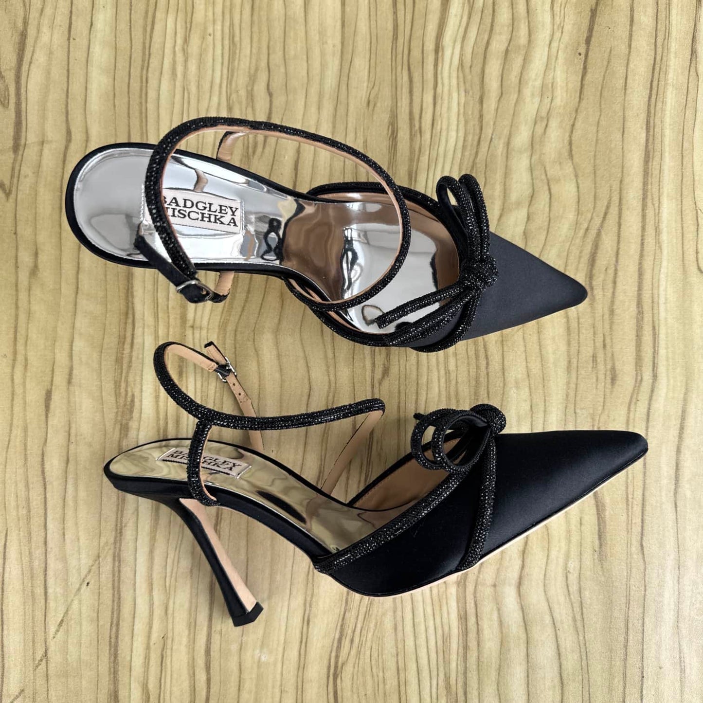 Badgley Mischka Ankle Strap Pointed Toe Heeled Pump - Size 41