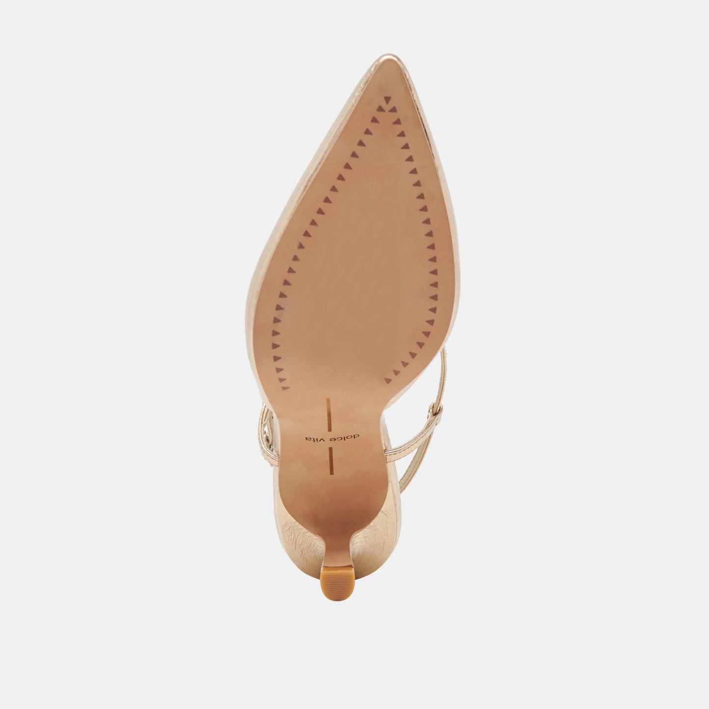 Dolce Vita Kim Distressed Leather Slingback Pointed Toe Mid Heel Shoe