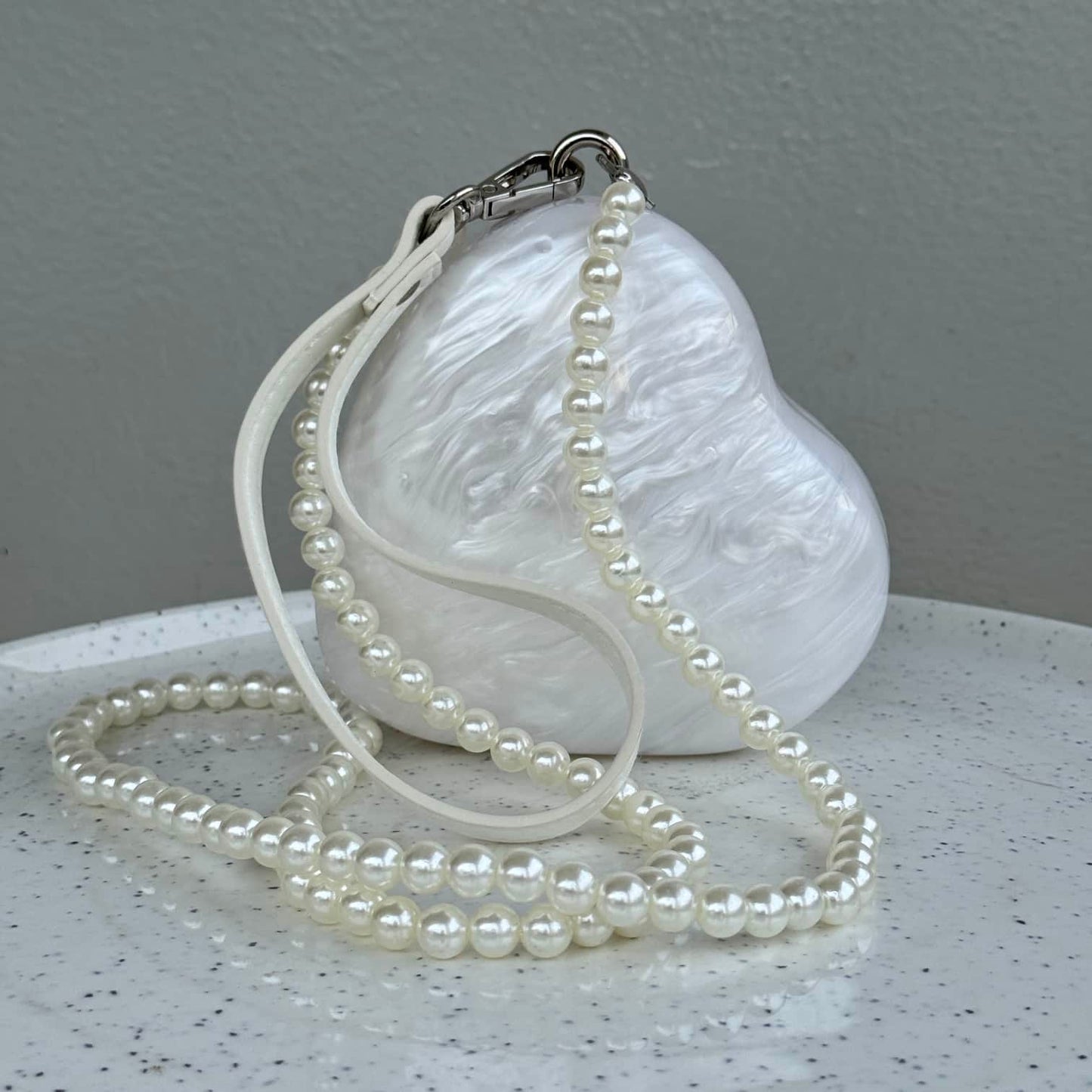 Mini Heart Acrylic Clutch