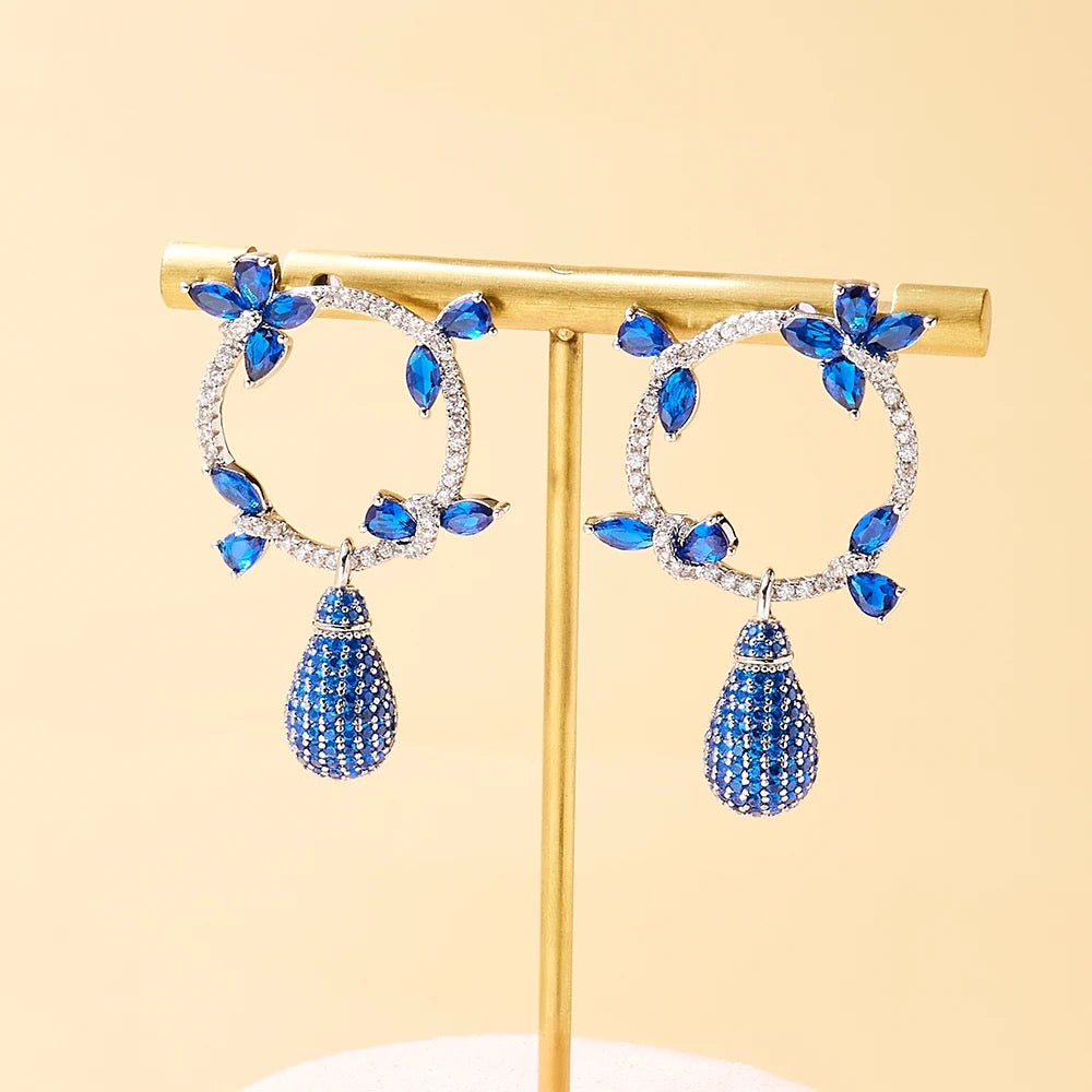 Dainty Butterfly Detail Cubic Zirconia Earrings