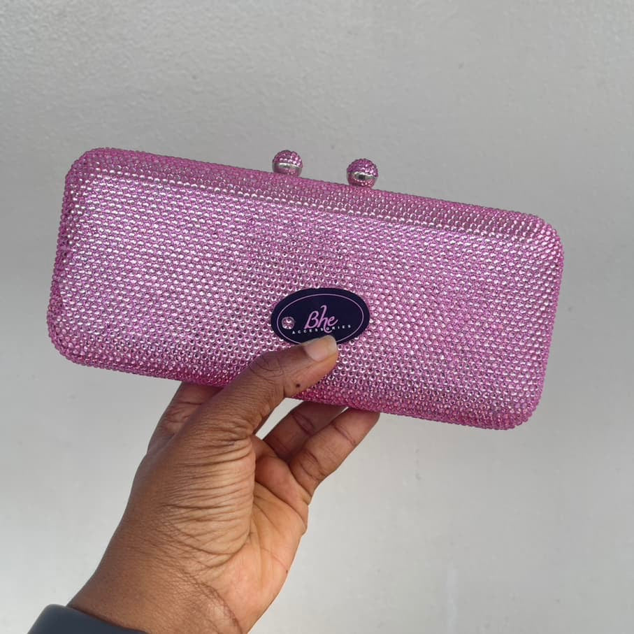 Fully Embellished Party Crystal Clutch Purse