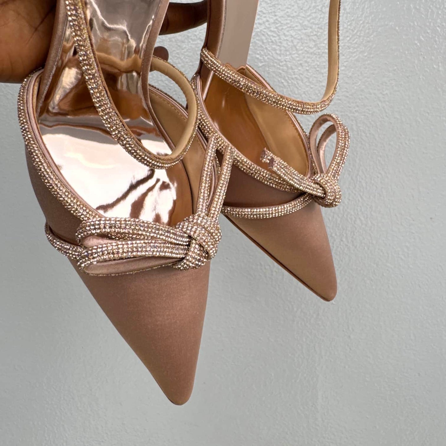 Badgley Mischka Ankle Strap Pointed Toe Heeled Pump - Size 41