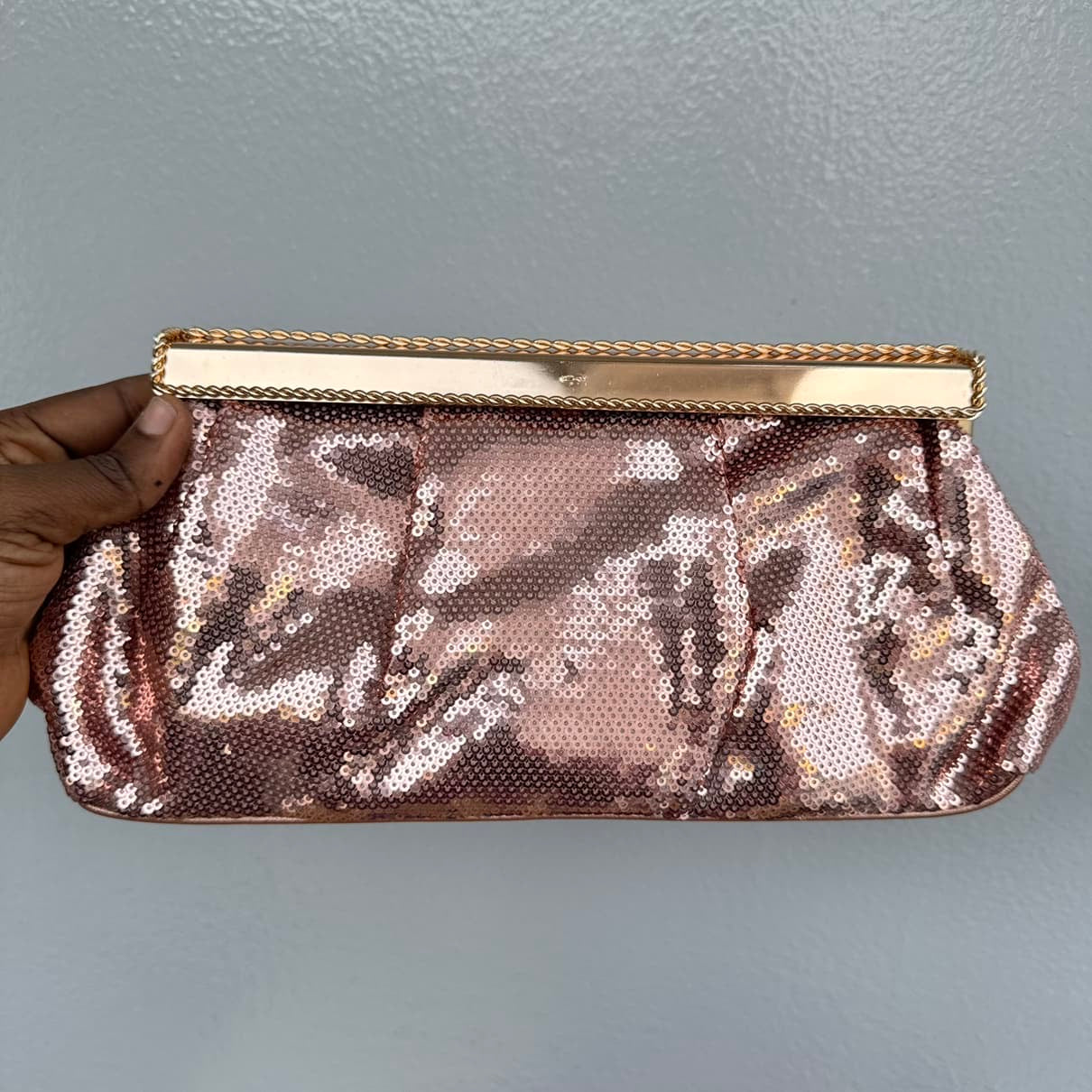 Sequin Pillow Clutch