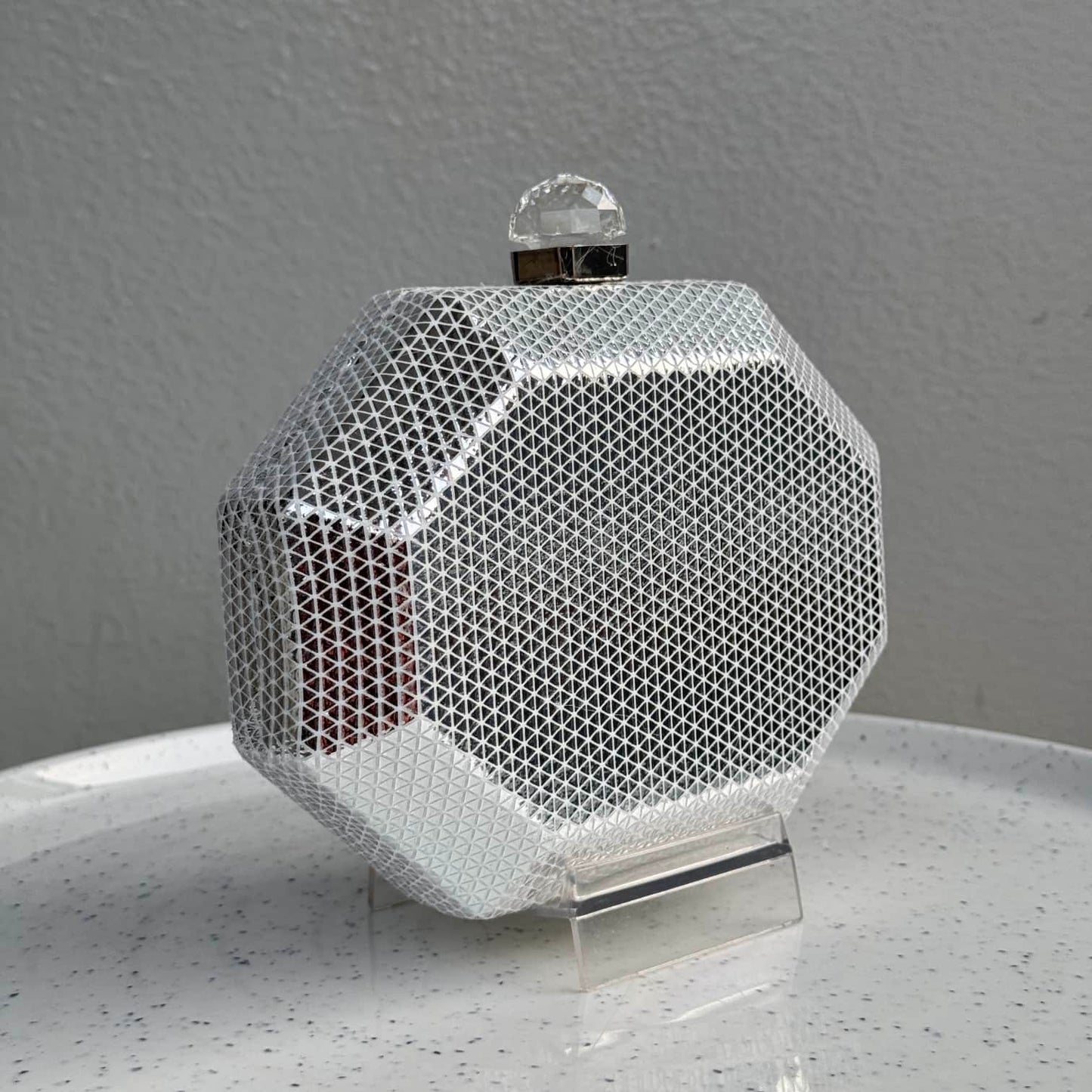 Nina Geometric Mirror Clutch Purse