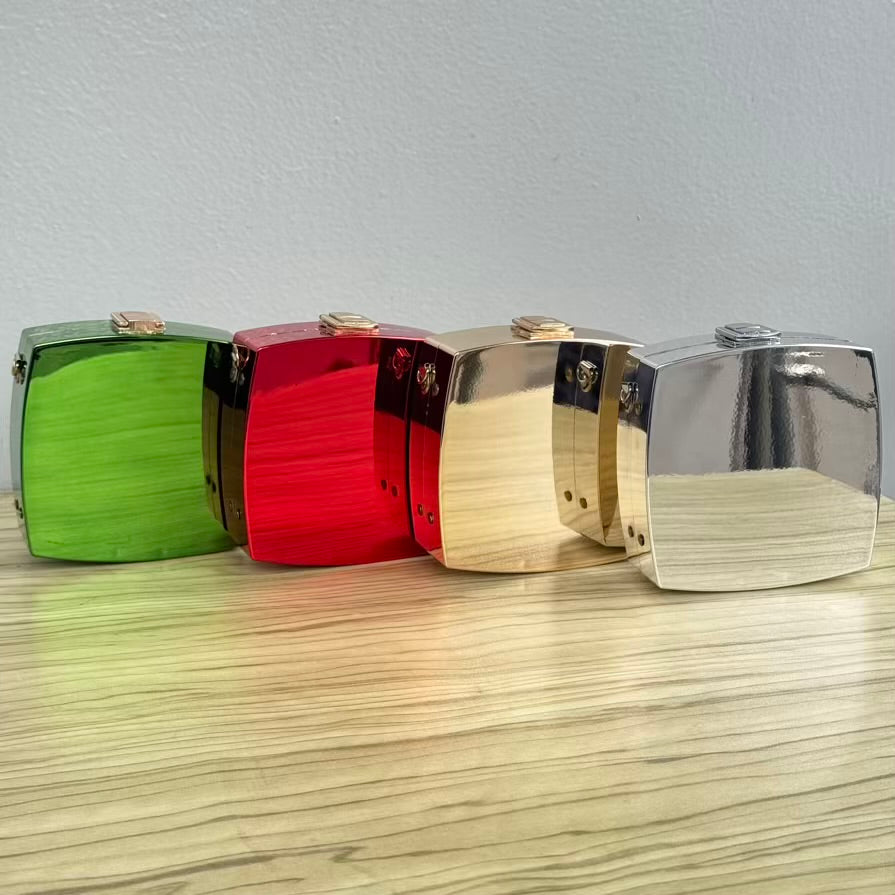 Mini Acrylic Square Mirror Clutch Purse