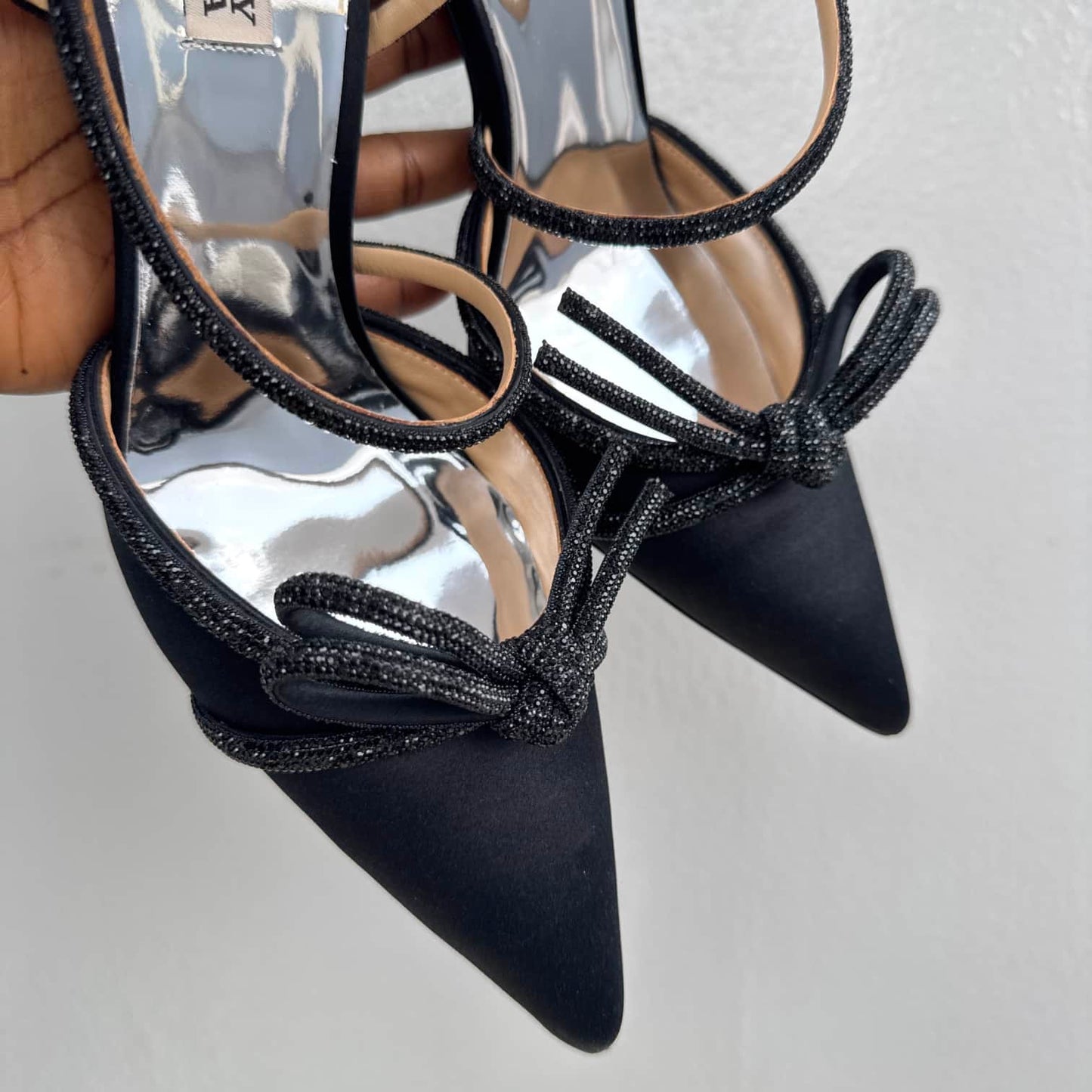 Badgley Mischka Ankle Strap Pointed Toe Pump Heels - Size 41