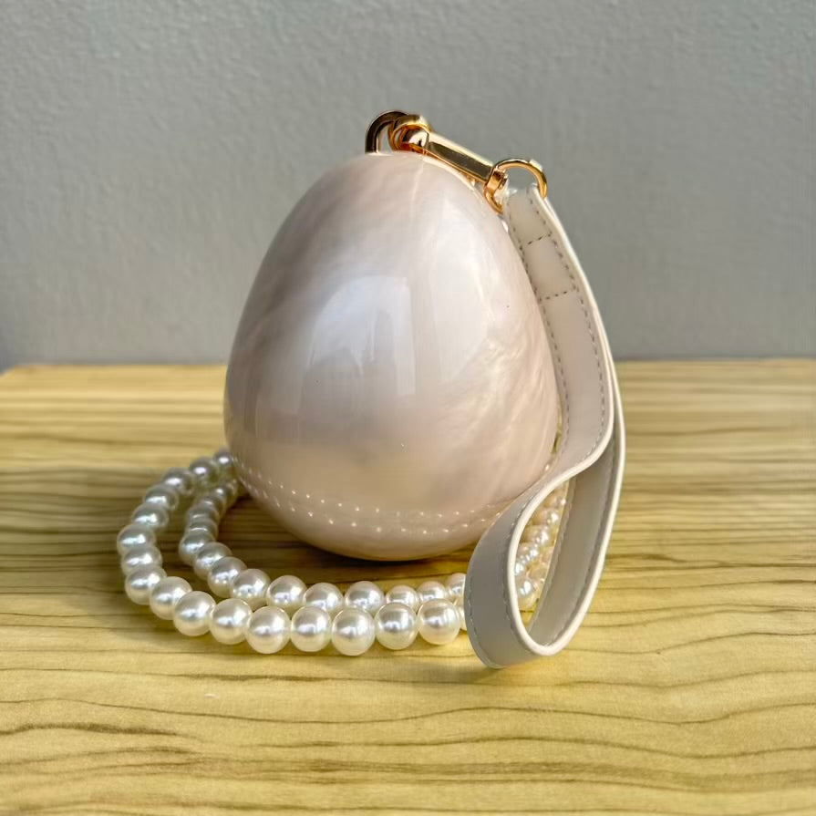 Egg Shape Mini Acrylic Clutch Purse