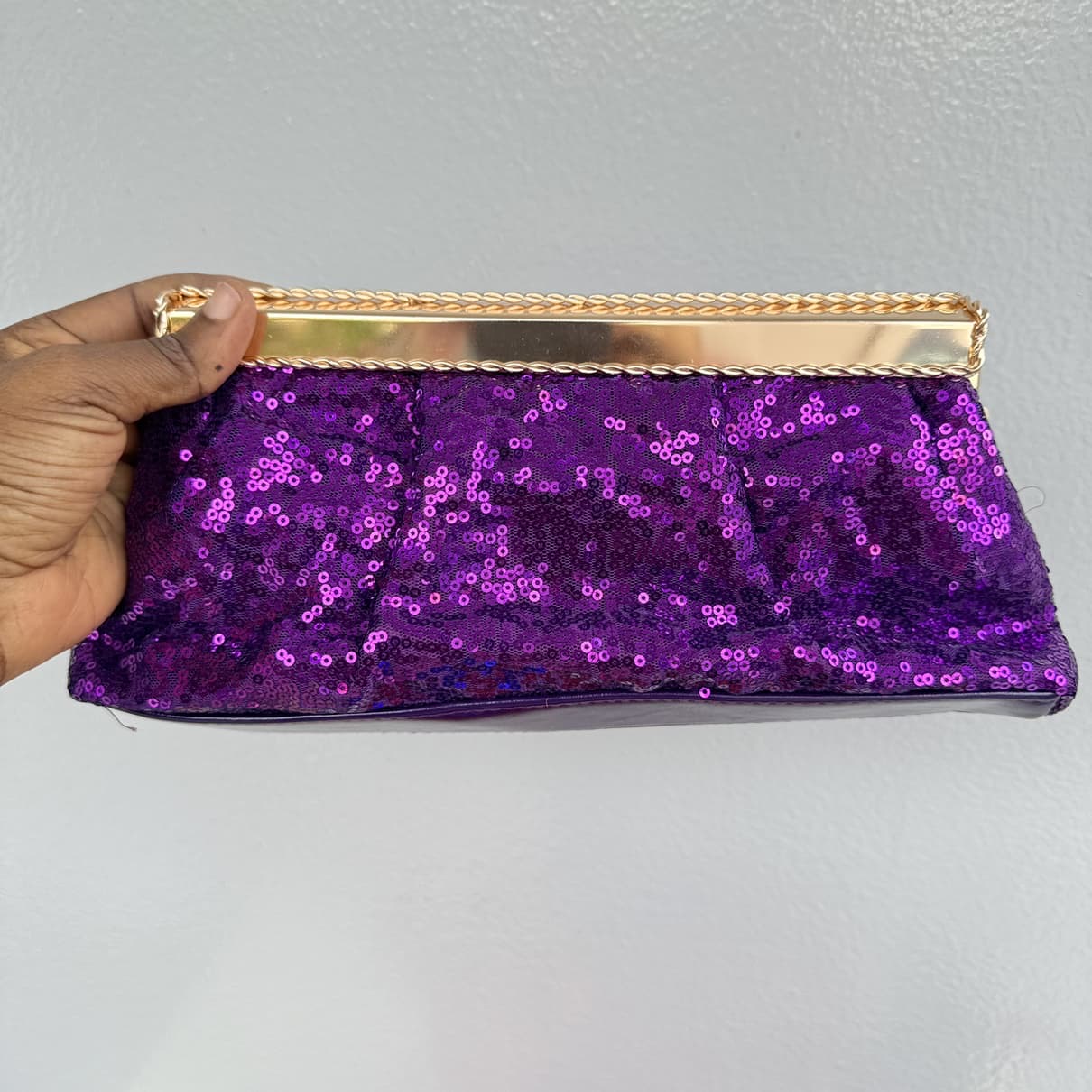 Sequin Pillow Clutch