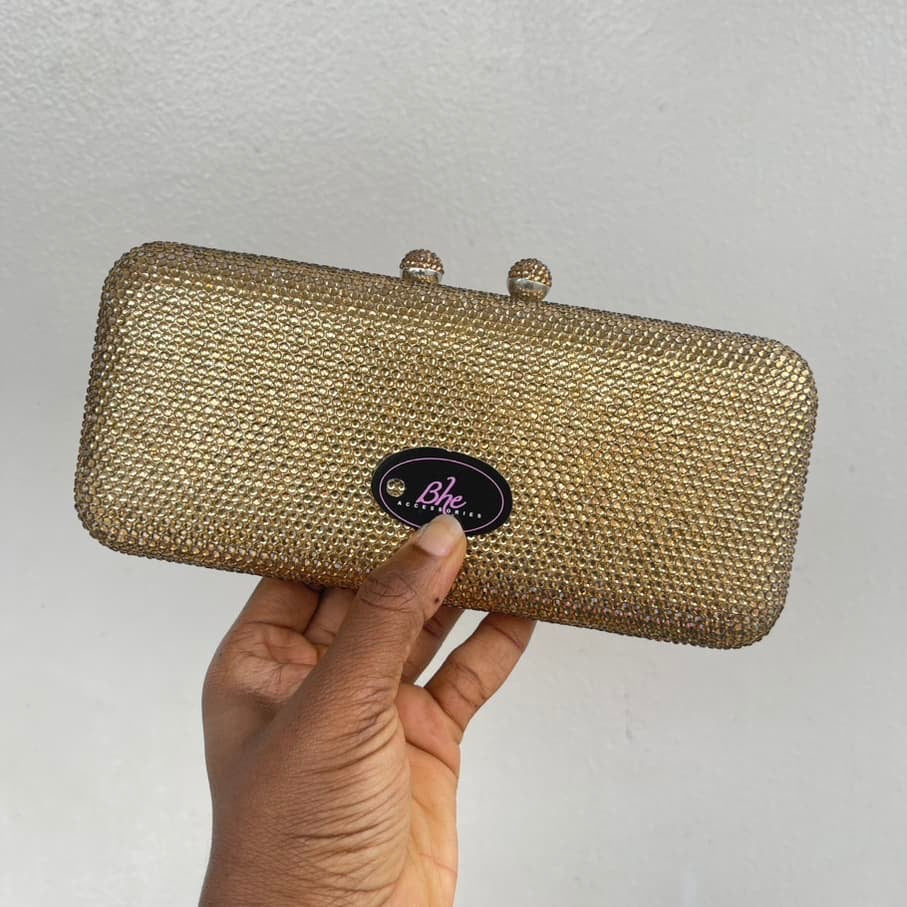 Fully Embellished Party Crystal Clutch Purse