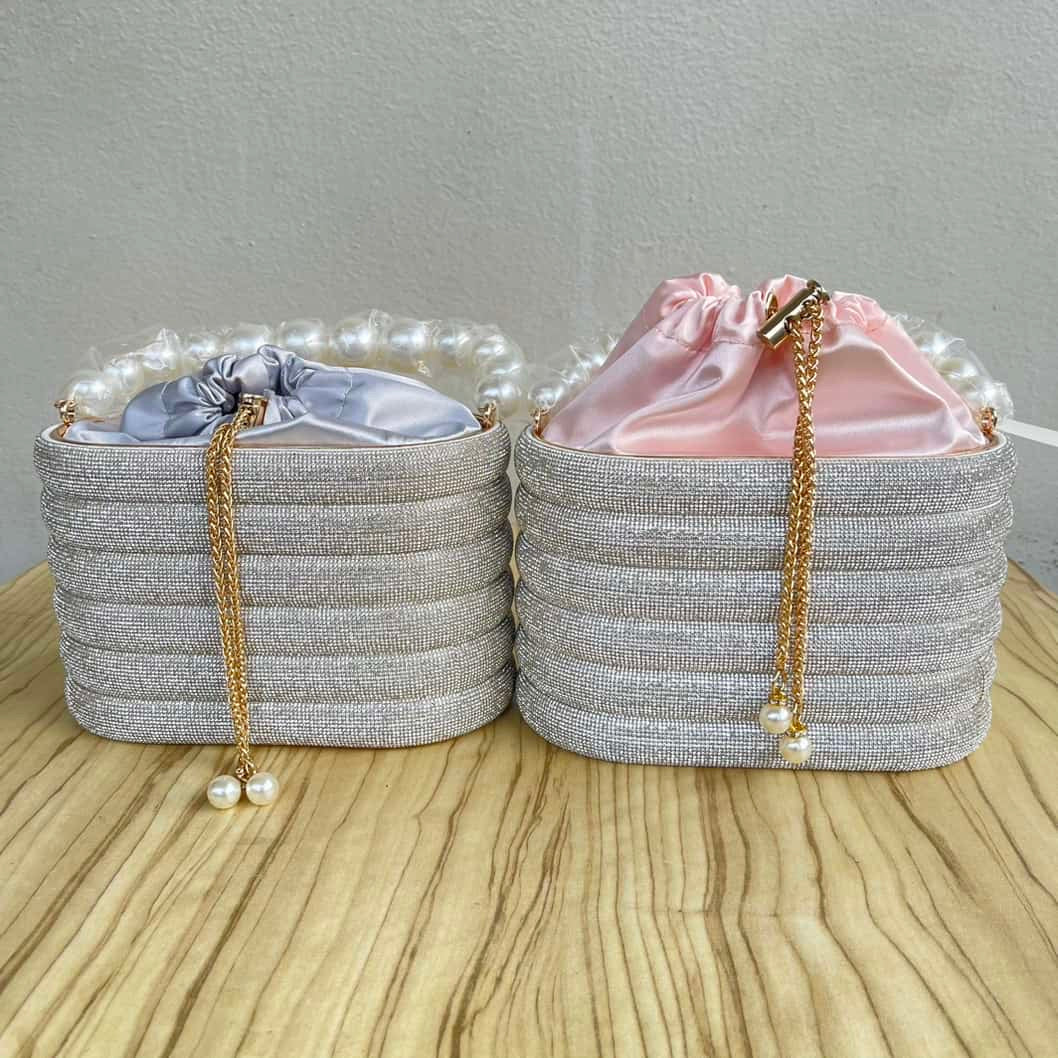 Pearl Handle Bucket Cage Clutch