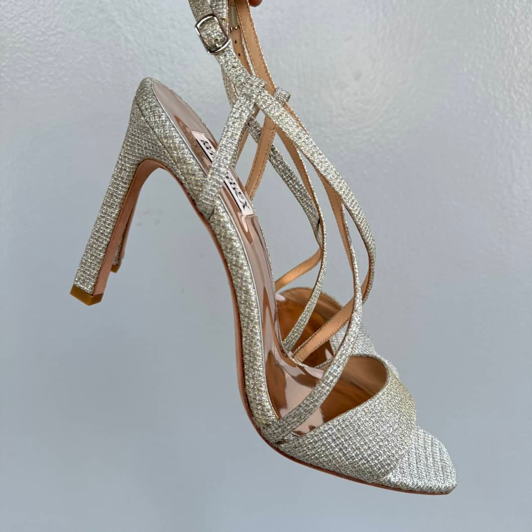 Badgley Mischka Stylish Ankle Strap Heel Sandals for Women - Size 41