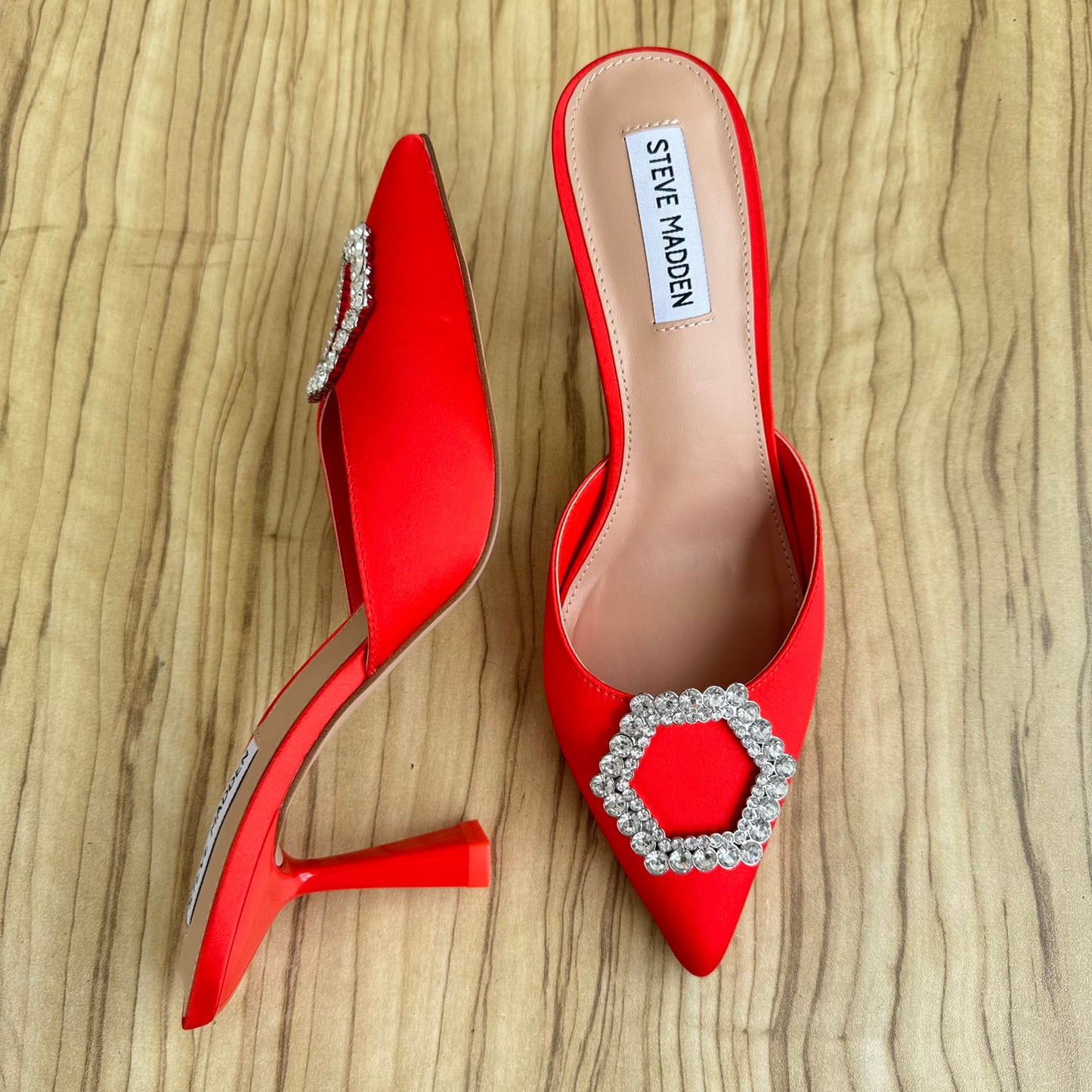 Steve Madden Bridal Slippers – Brooch Pointed Toe Mule (Size 38.5)