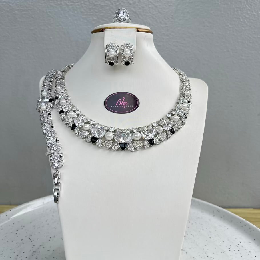Statement Occasion Cubic Zirconia Jewelry Set