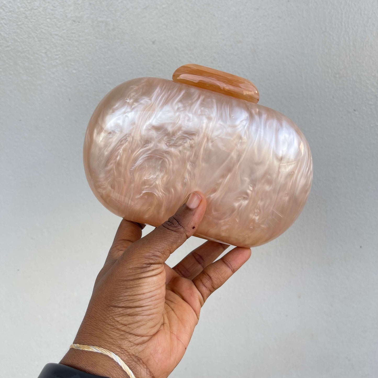 Oval Mini Acrylic Clutch