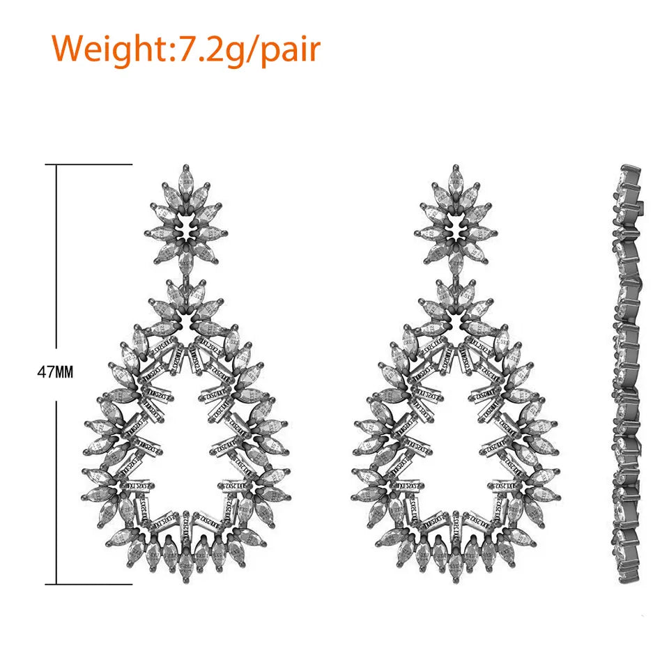 Cubic Zirconia Small Drop Earrings