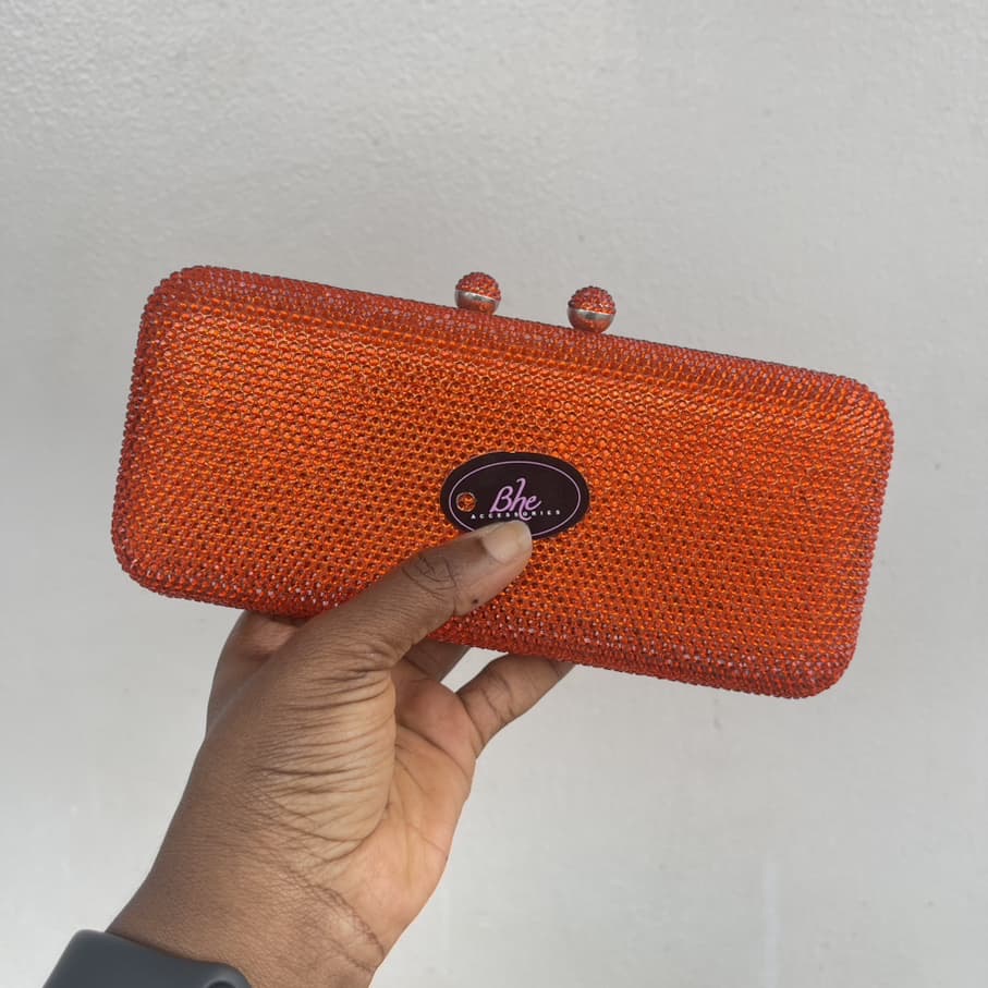 Fully Embellished Party Crystal Clutch Purse