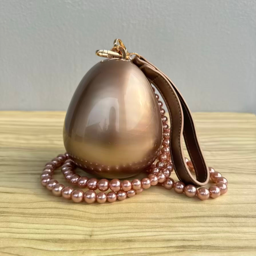 Egg Shape Mini Acrylic Clutch Purse