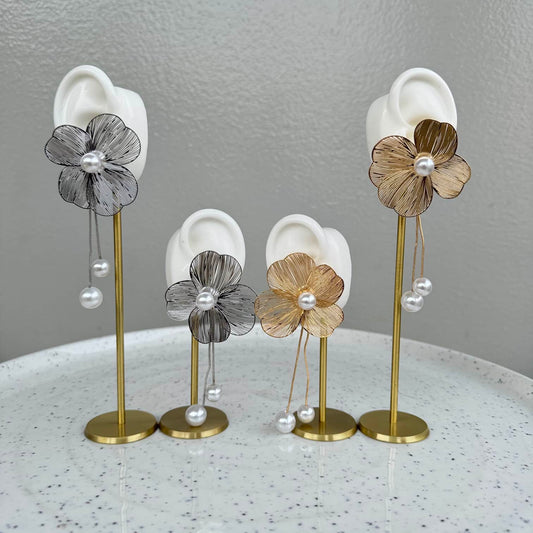 Big Stud Flower Earring