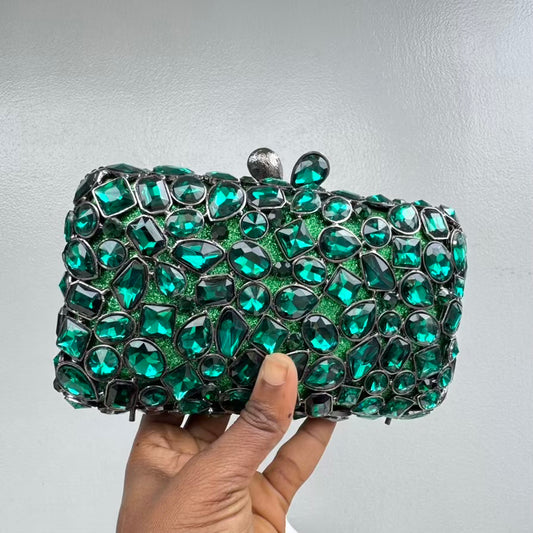 Bridal Party Crystal Clutch Purse