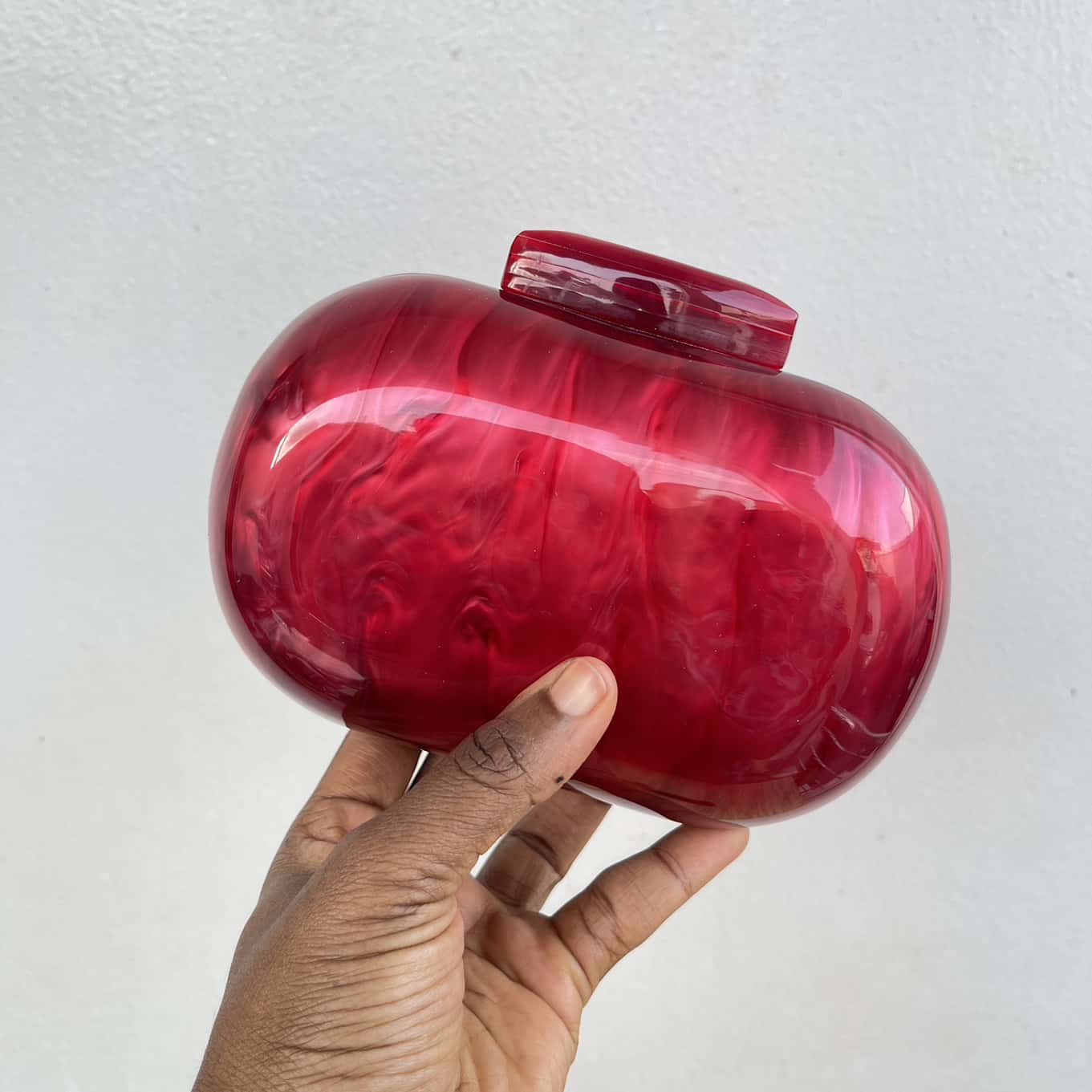 Oval Mini Acrylic Clutch