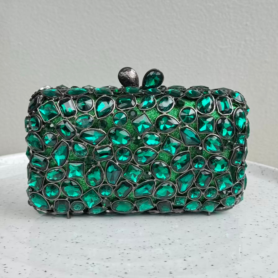 Bridal Party Crystal Clutch Purse