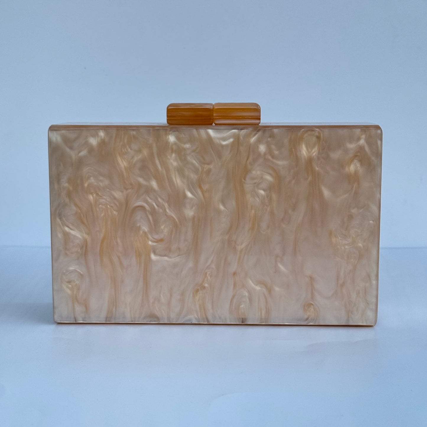 Rectangle Acrylic Clutch Purse - Champagne