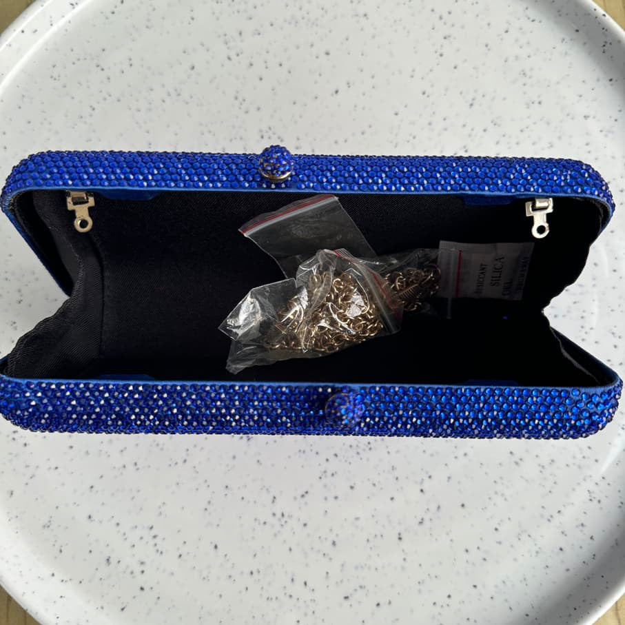 Fully Embellished Party Crystal Clutch Purse