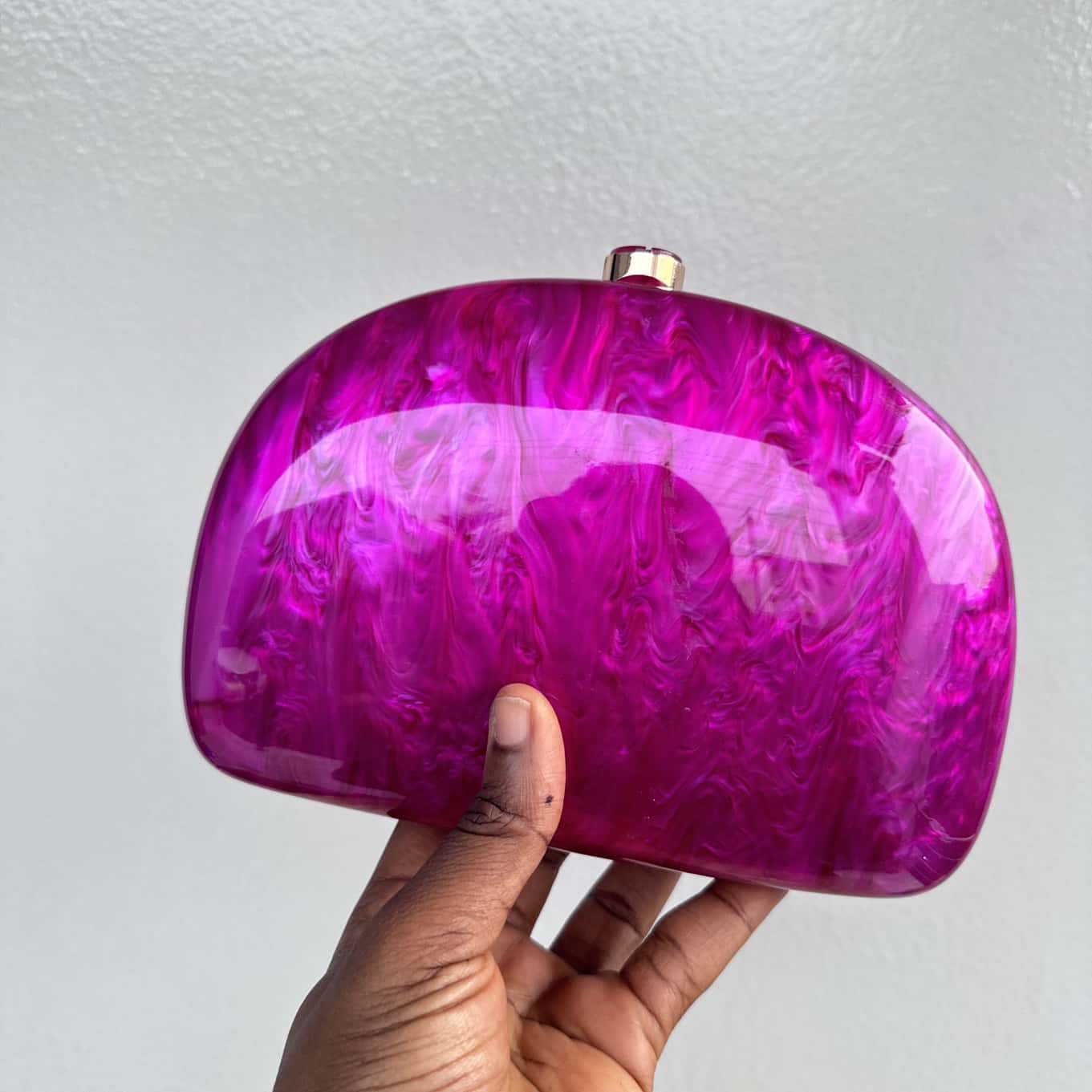 Half Moon Acrylic Clutch