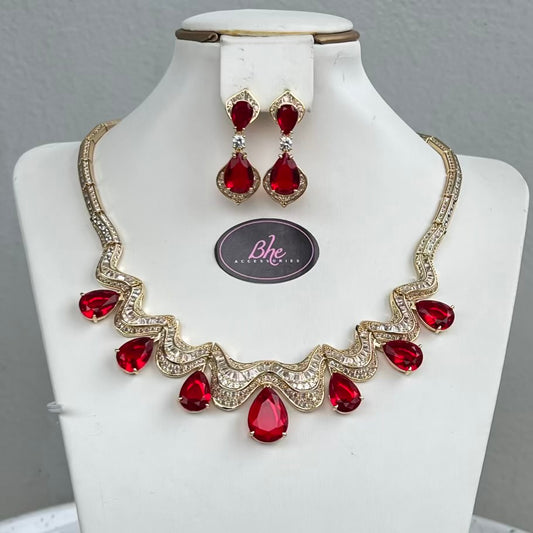 Luxury Wavy Occasion Cubic Zirconia Jewelry Set