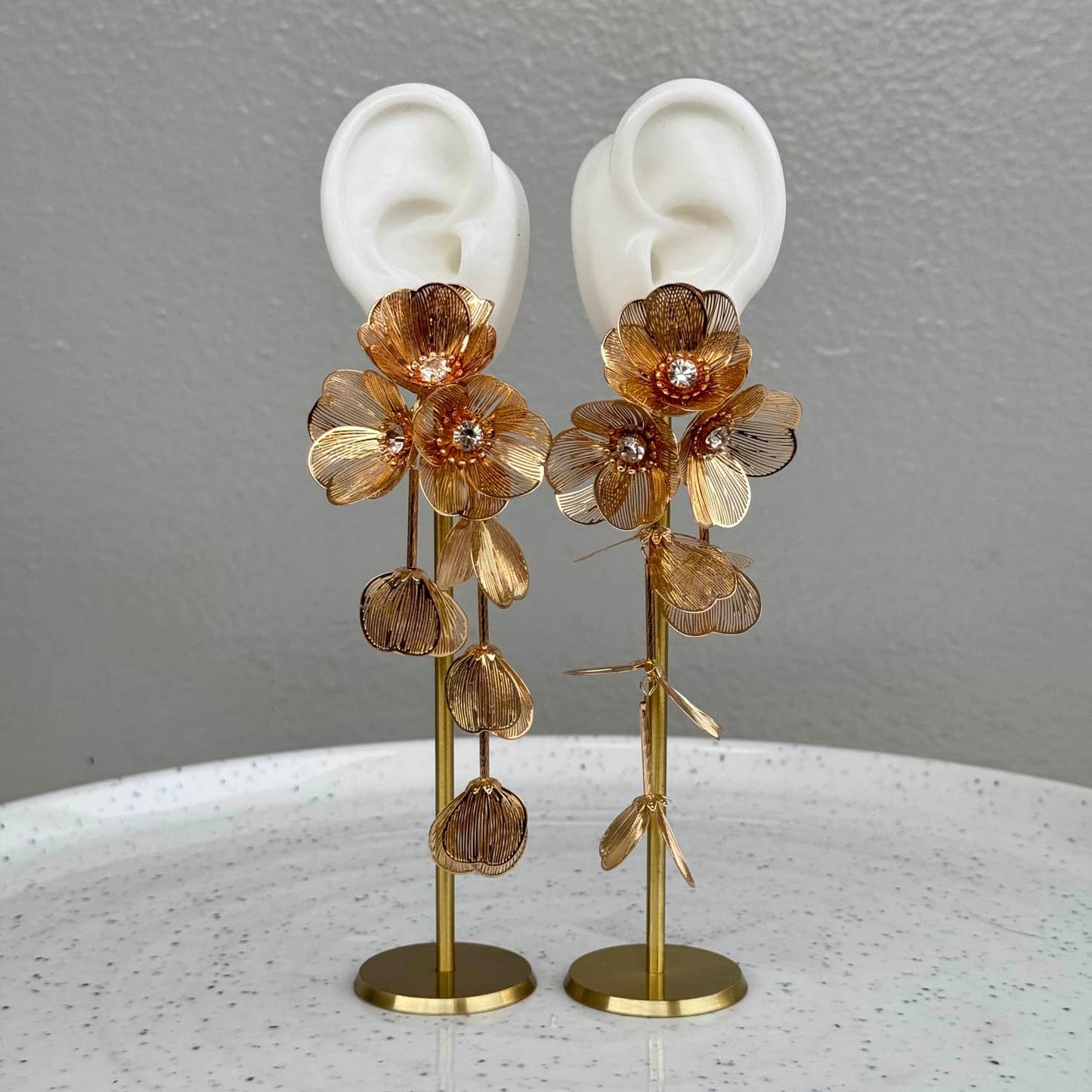 Statement Long Flower Earring
