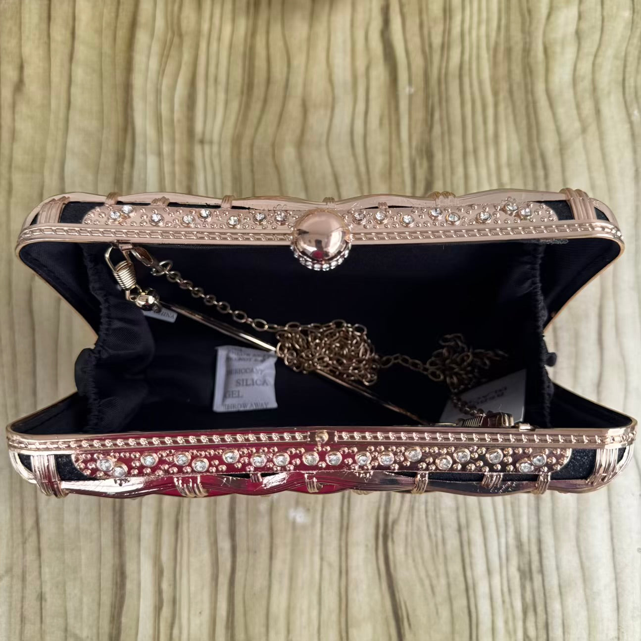 Basket Weave Cage Clutch