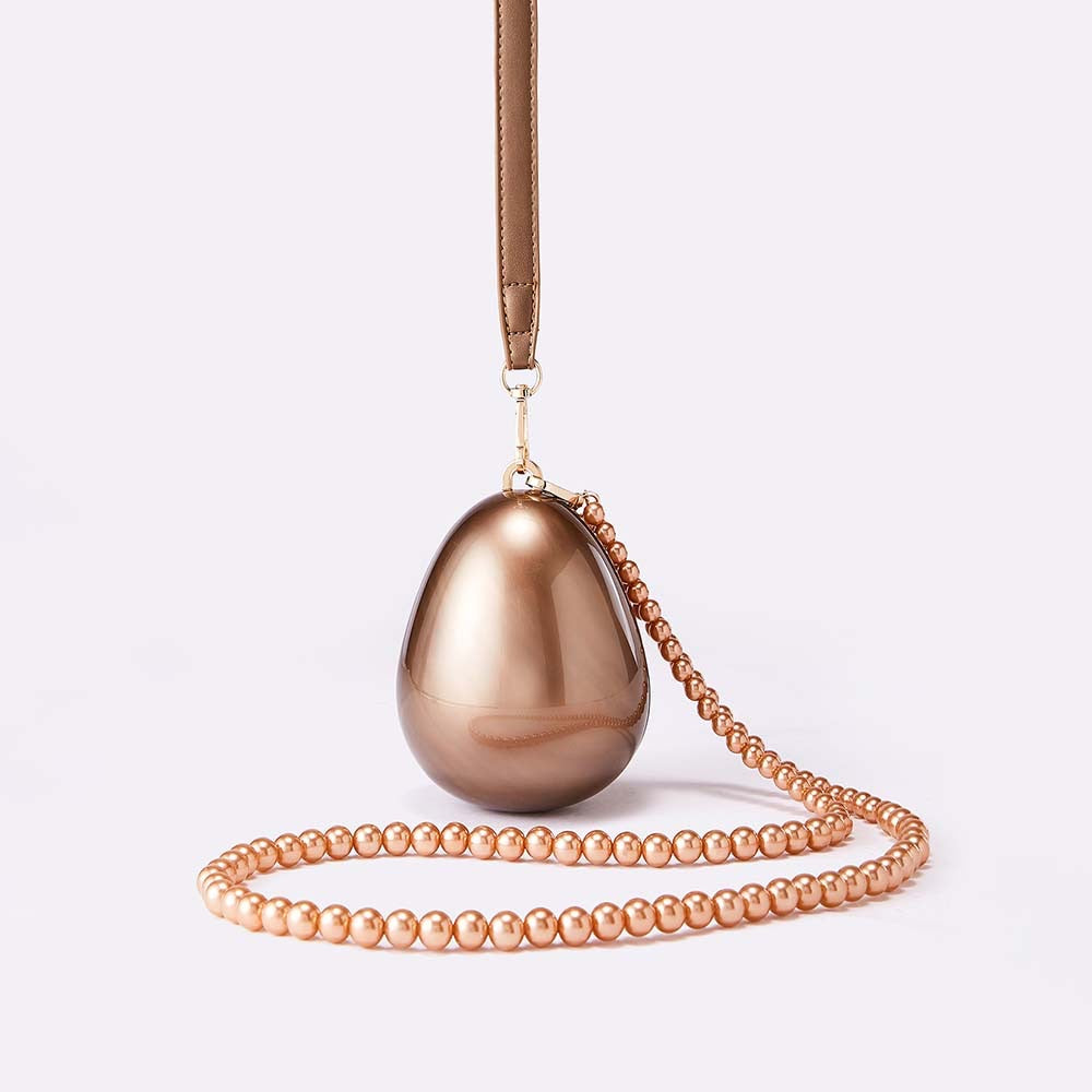 Egg Shape Mini Acrylic Clutch Purse