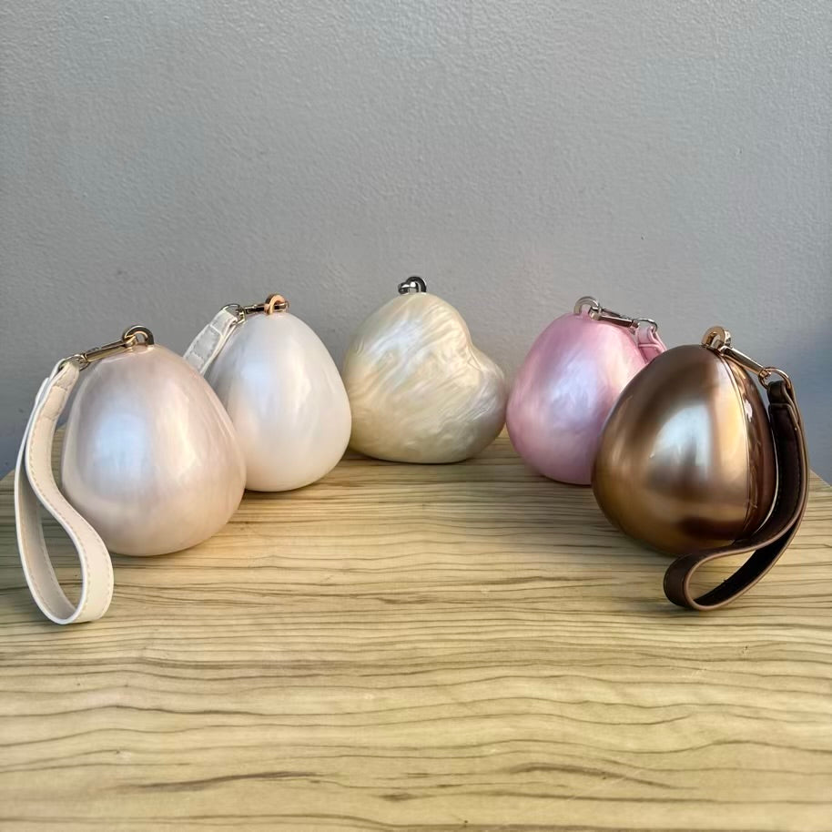 Egg Shape Mini Acrylic Clutch Purse