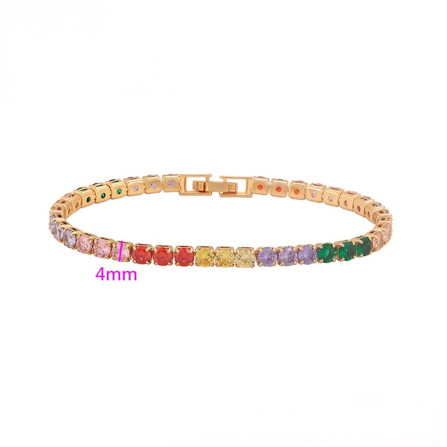 Multicolour Cubic Zirconia Bracelet